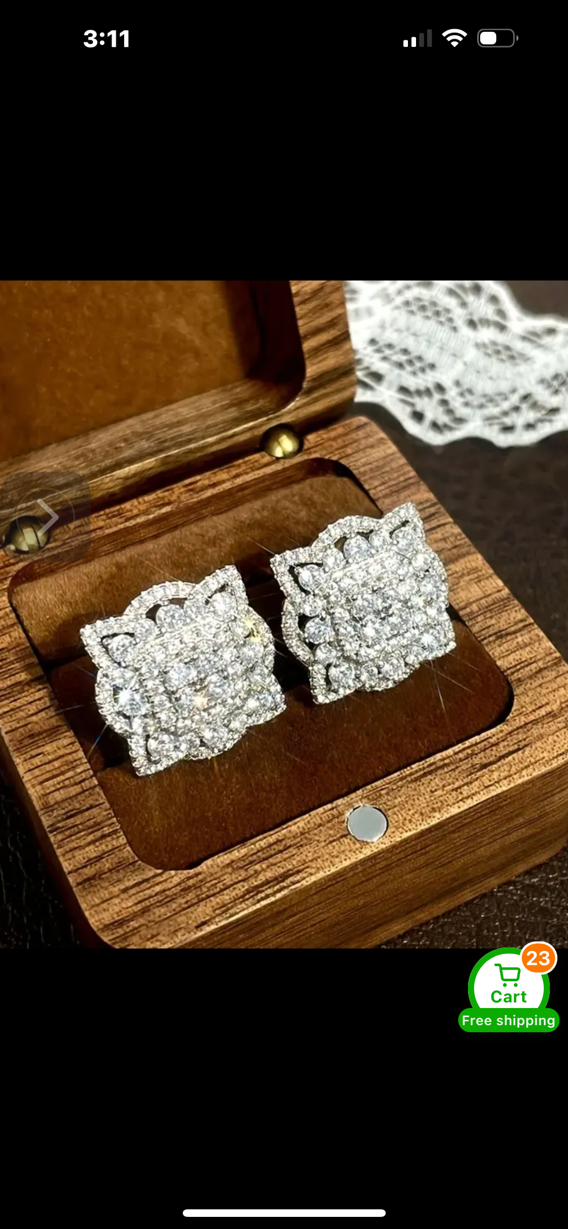 005 Sparkling Square Shaped Stud Earrings Copper Jewelry Embellished With Zircon Elegant Luxury Style For Women Wedding Dating Earrings